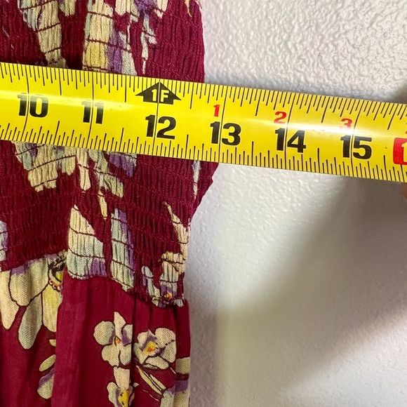 Floral Burgundy Maxi Dress - Picture 10 of 10